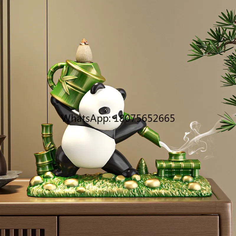 Chengdu panda backflow incense burner - indoor home tea table desktop ornament