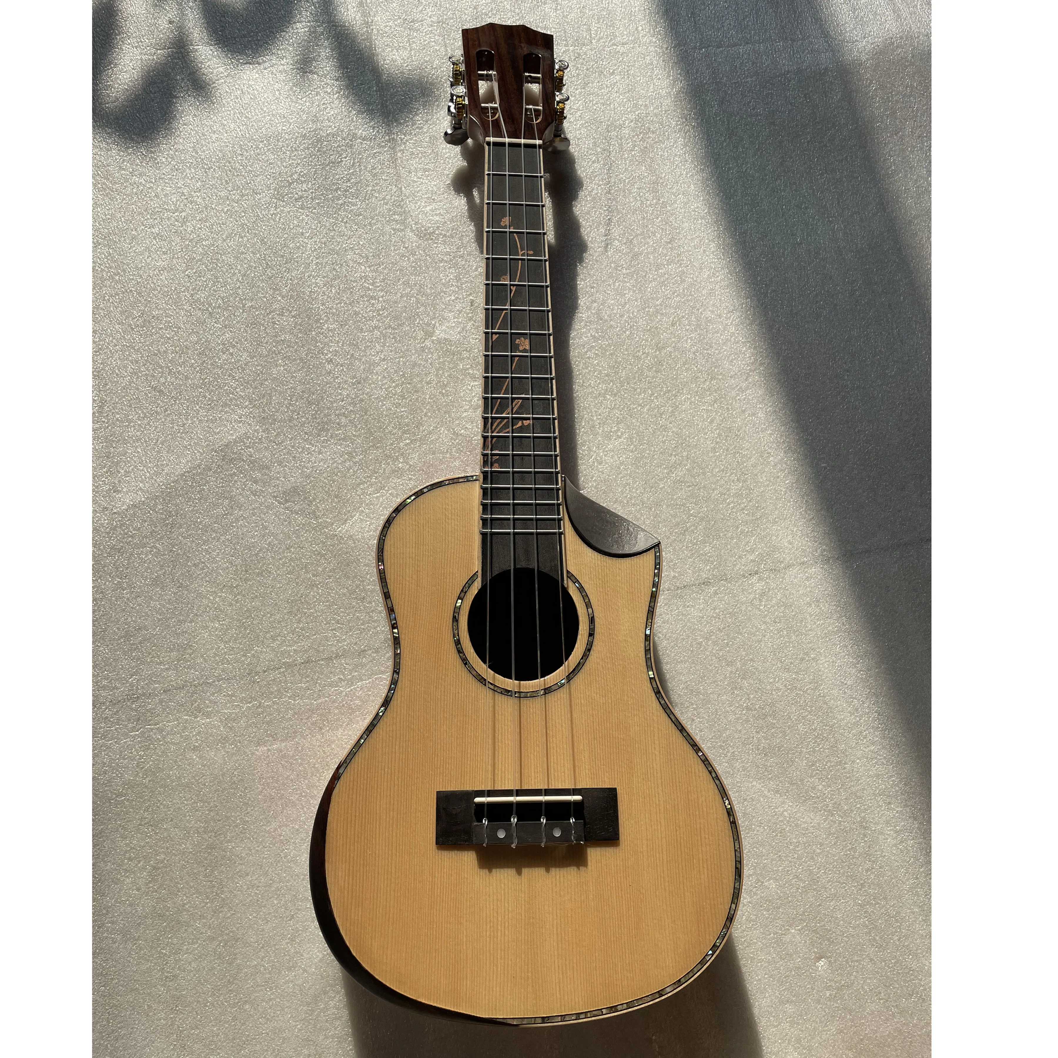 Ukulele tenor de 23 polegadas, madeira sólida, havaiano, 4 cordas, guitarra de madeira sólida, ukulele de 23 polegadas, instrumento uku de alta qualidade