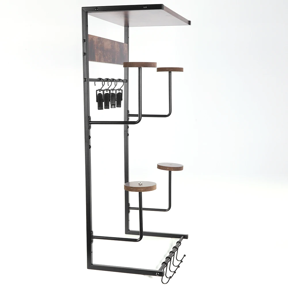 

Motorcycle Helmet Holder with Hook and Clip Helmet Holder Wall Mount Motorcycle Helmet Rack for Storing Motorcycle Accessories