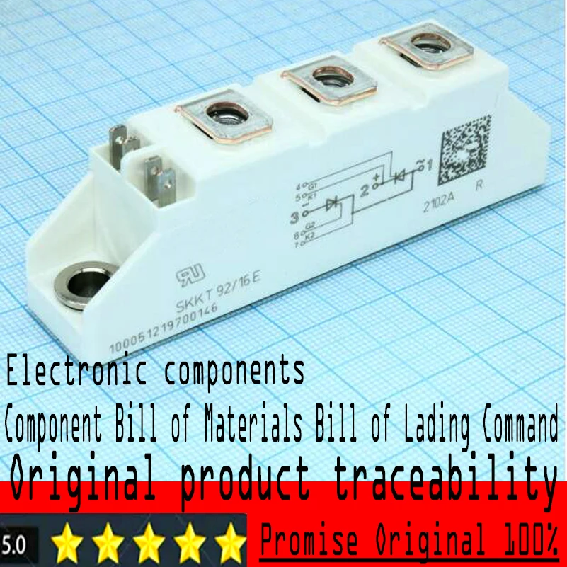 

Original imported SKKT92/16E, thyristor module 1600V 92A [A-46] (without fasteners)