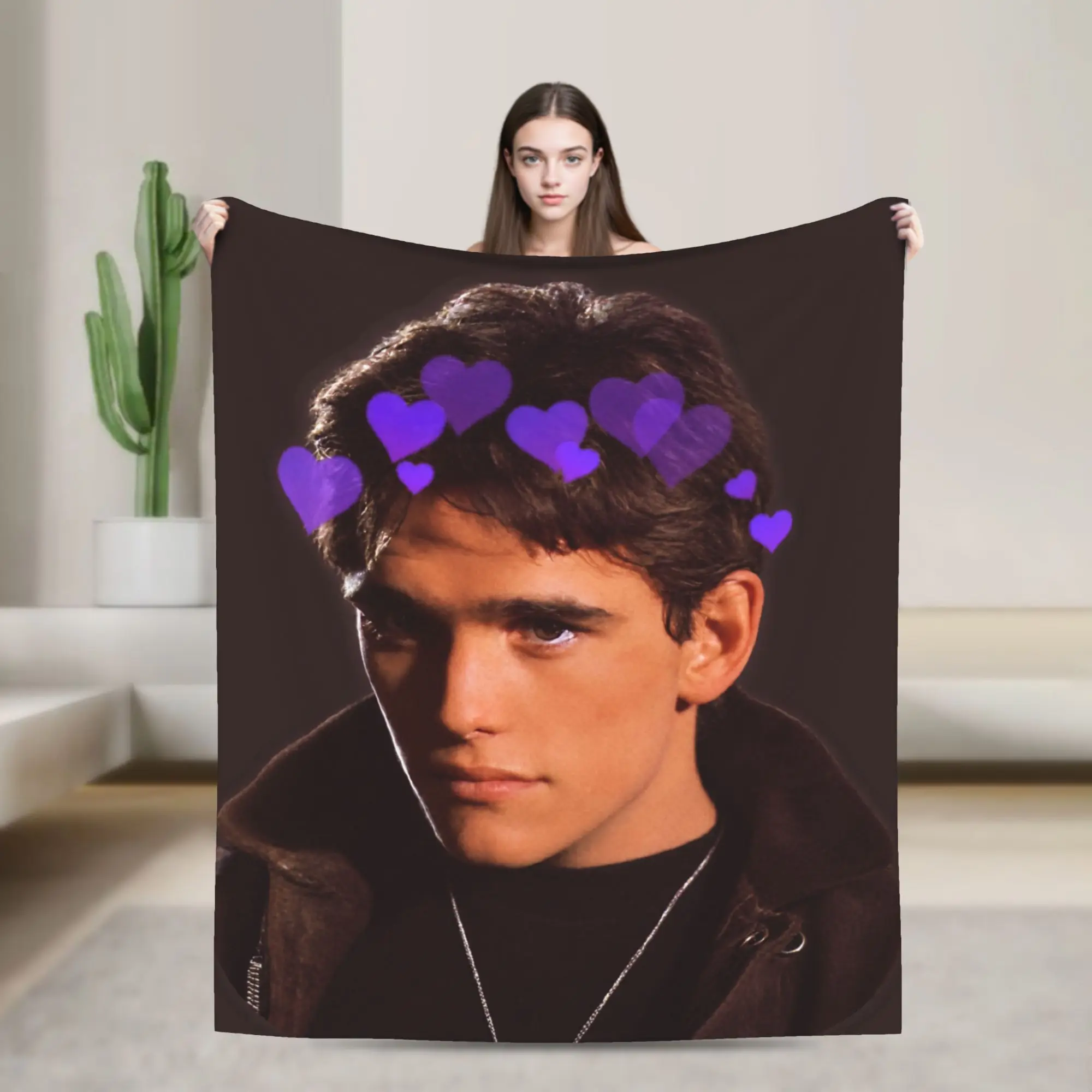 Dallas Winston The Outsiders Movie Warm Blanket  Child Plush Throw Blanket Aesthetic Home Decor Flannel Bedspread Sofa Bed Cover