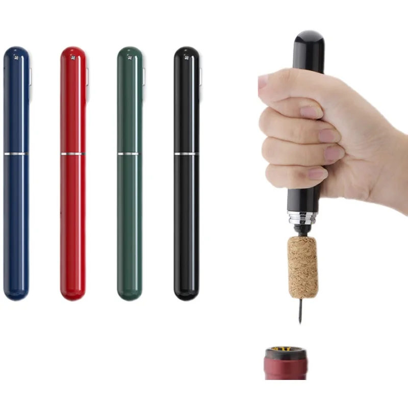 Air Pump Wine Bottle Opener Pneumatic Vacuum Wine Bottle Opener Pen Type Safe Portable Pneumatic Wine Bottle Opener Cork Remover