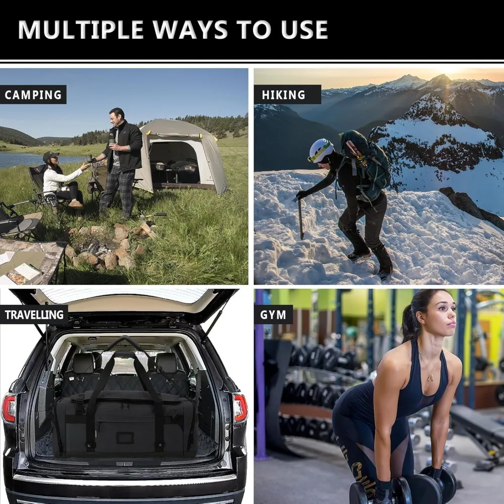 حقيبة القماش الخشن العسكرية شديدة التحمل - حقيبة ظهر للسفر قابلة للطي للرجال والنساء، حقيبة رياضية تكتيكية ذات سعة إضافية #6