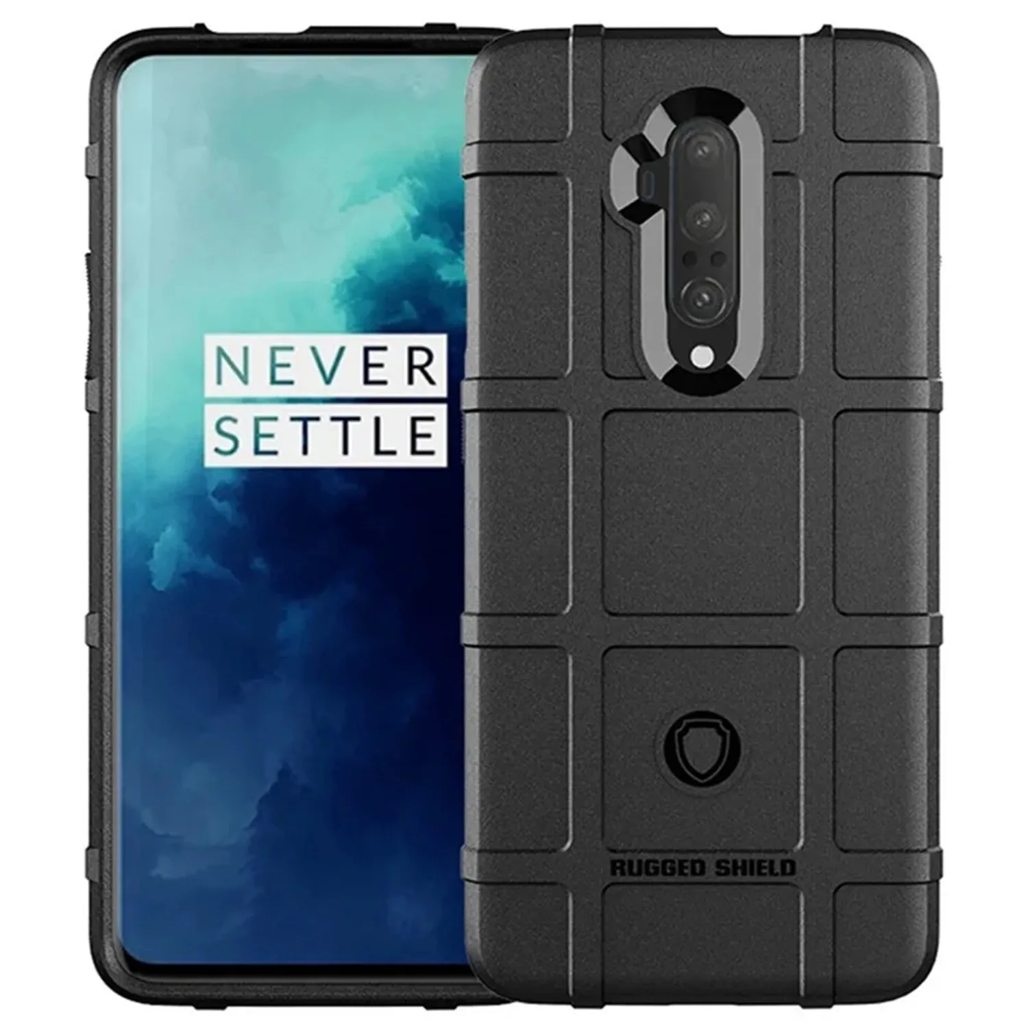 For Oneplus 7T Pro 1+7tpro One Plus 7t pro Silicone Shield Case Armor Heavy Back Cover for oneplus7t pro Shockproof Matte Cases