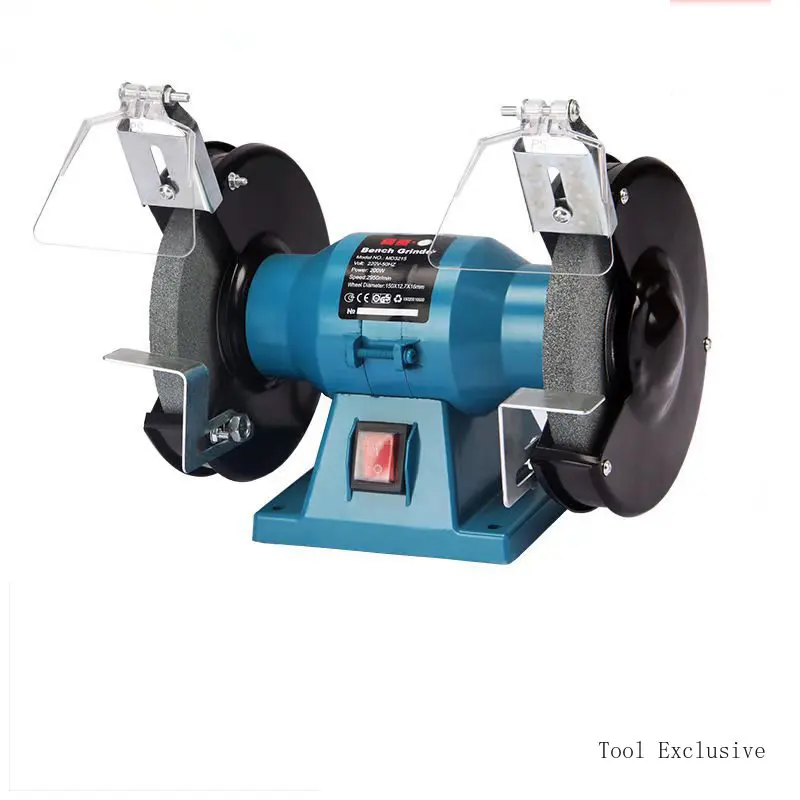 

400W Bench Grinder 8 Inches Dual Action Polisher Household Multifunctional Fully Polishing Machine Grinding Wheel Machine