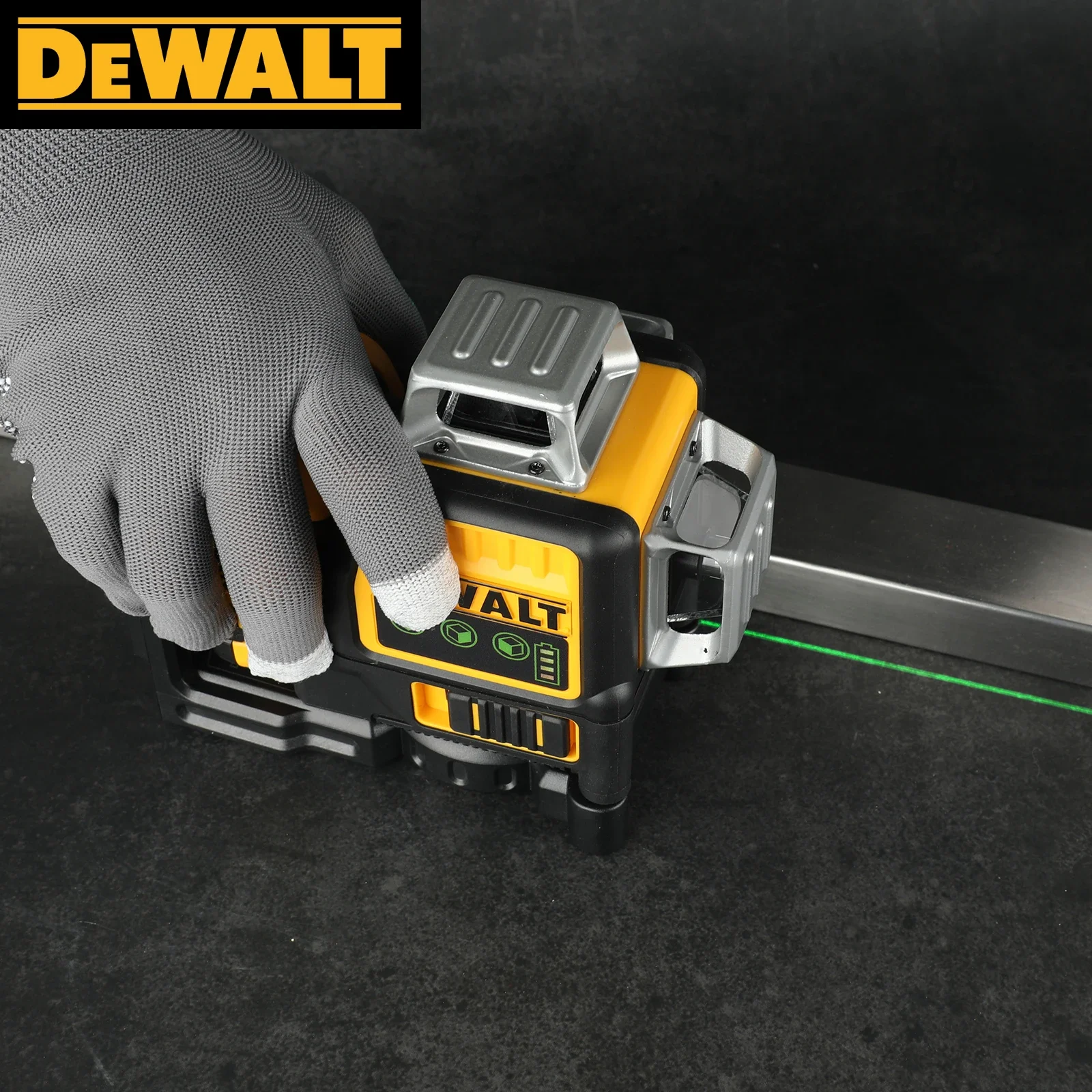 Dewalt DW089LG  12V Lithium Battery 3 Sides*360 Degree Vertical Horizontal Green Light Level Meter Outdoor construction tools