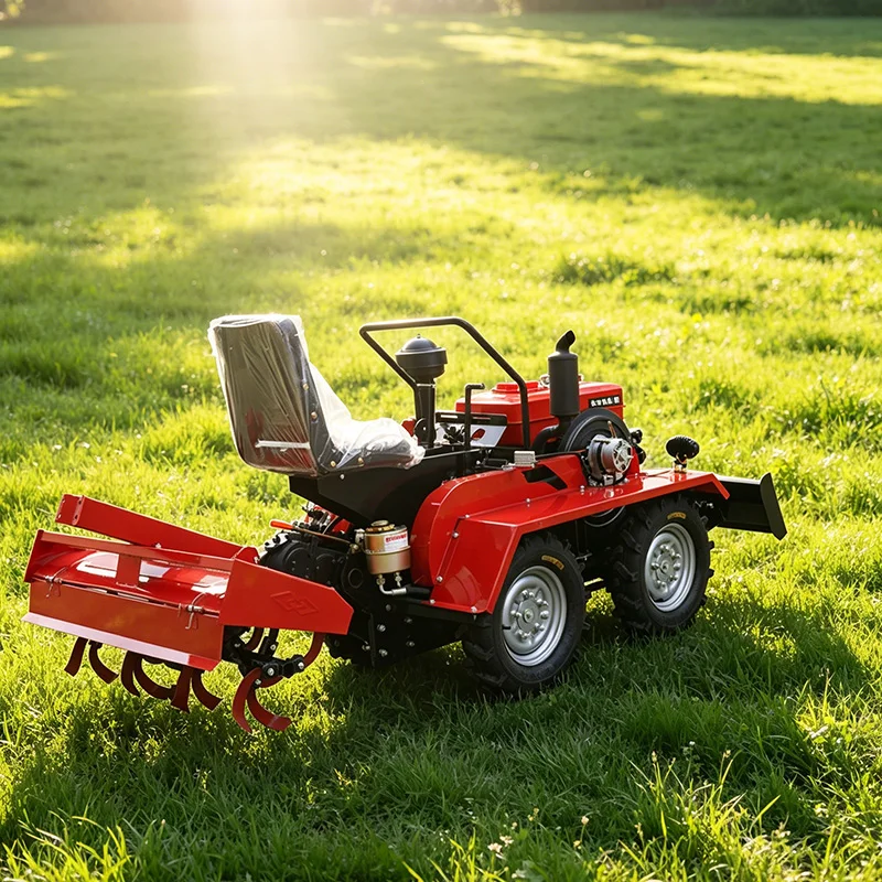 

Customized Easy Operation Four Wheel Rotary Tiller, Wheel Micro Tiller & Four Wheel Tractor for Farmland