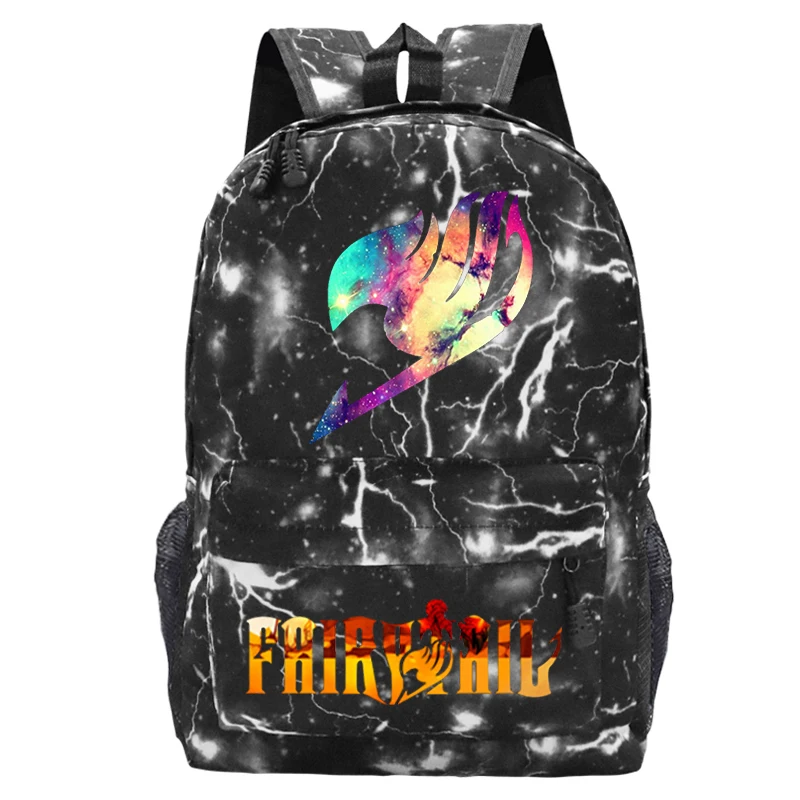 Fairy Tail Rugzak Jongens Meisjes Schooltas Studenten Mode Dagelijkse Knapzak Kids Boek Tas Tieners Casual Sport Rugzak Mochila