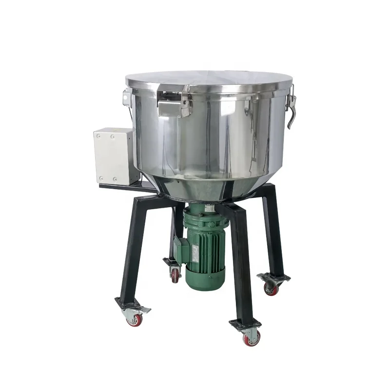 PengQiang 100kg Helical Circular Plastic Pellet Mixer Machine Vertical Blender Plastic Mixer With Drying