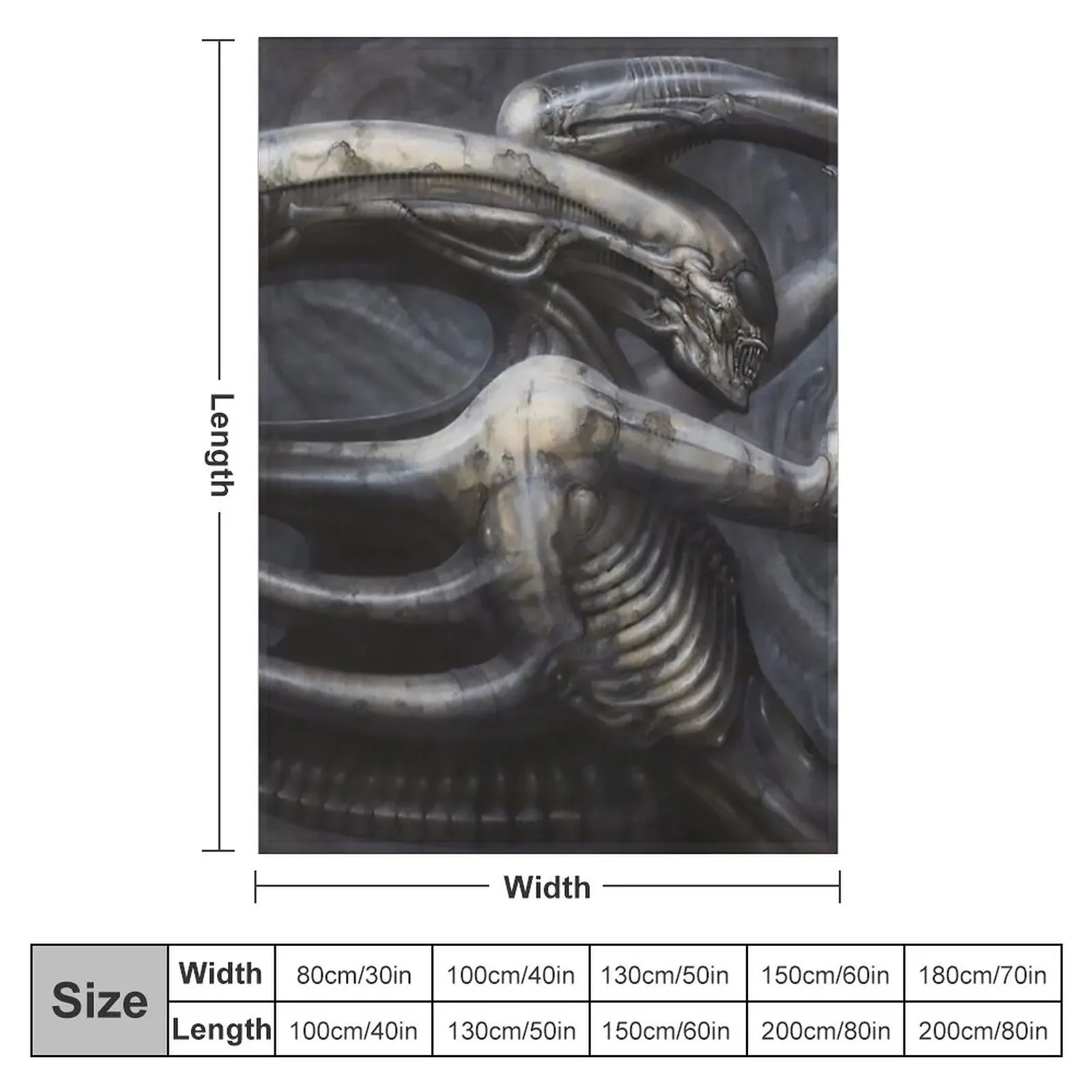 H.R Giger - Necronomicon IV Throw Blanket Blankets Sofas Of Decoration Summer Bedding Blankets