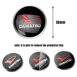 4pcs 56mm Metal Car Wheel Center Hub Caps Stickers Logo Emblem Exterior Parts Accessories For Daihatsu Terios Sirion Mira etc