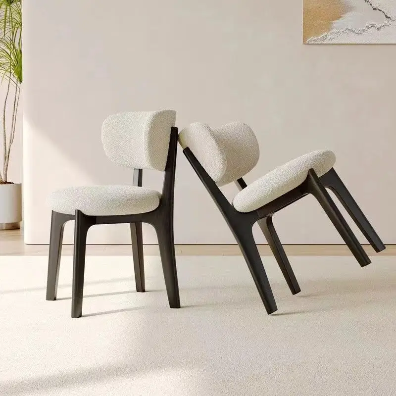 Leather Metal Dining Chairs Designer Kitchen Luxury Comfortable Dining Chairs Modern Leather Sillas Comedor Furniture Home