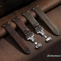 Uhrenarmband aus echtem Kalbsleder mit Schmetterlingsschnalle, universelle Ersatz-Uhrenarmbänder, 12/13/14/15/16/17/18/19/20/21/22/23/24 mm – Detail 5
