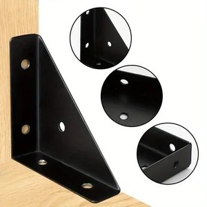 Resistant Stahlwinkelstütze, rechts 90 ° Winkelstütze, langlebige Möbelverstärkung, 8 10 Hauptverkäufe kehrten spinful zurück - №2