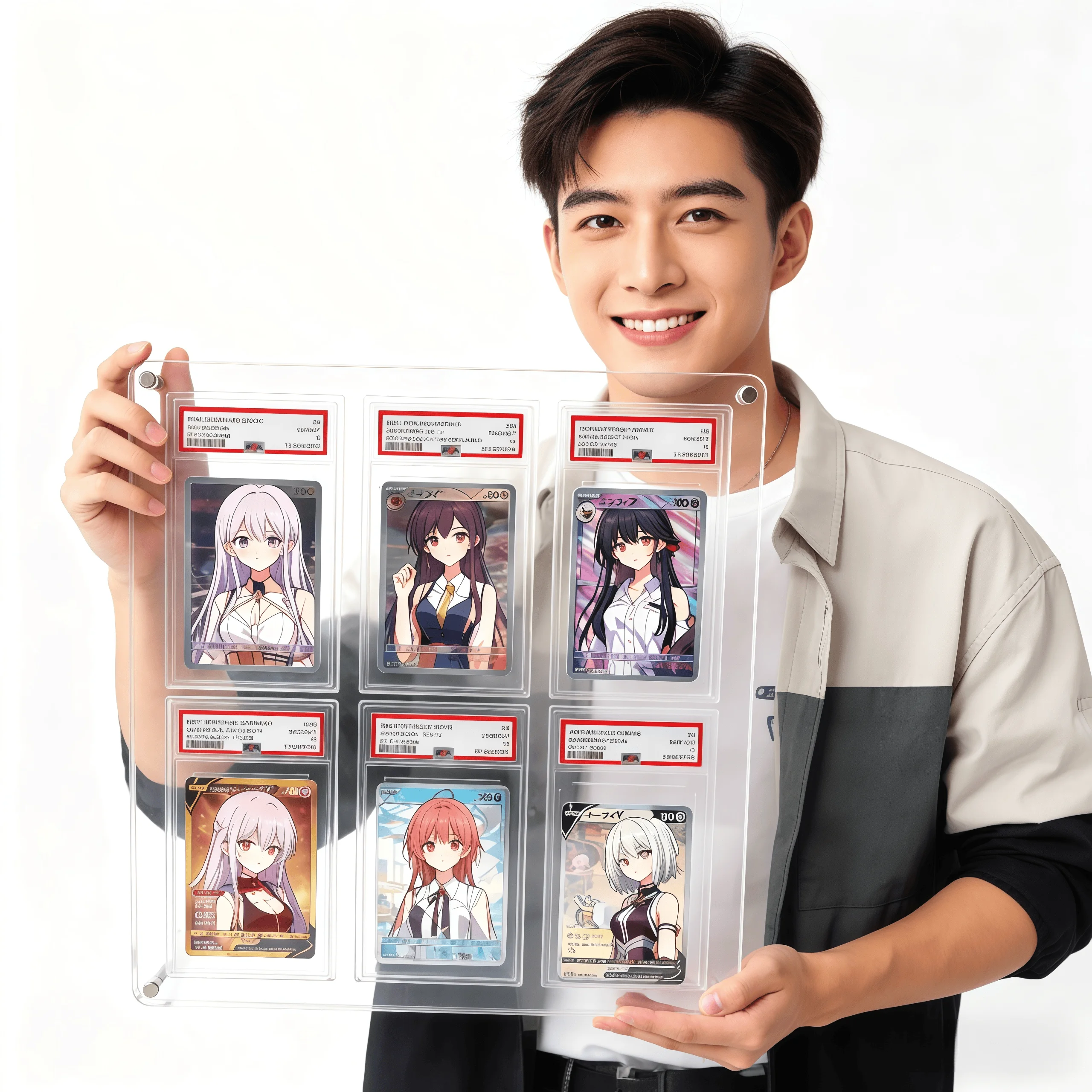 Rating Card Grading Card Brick Transparent Display Stand Acrylic Card Holder for PTCG Trading Game Showcase