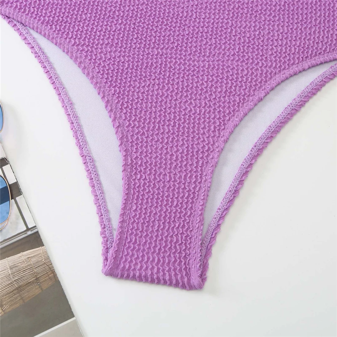 S - XL, geraffter Bikini, Push-up-Badeanzug, Damen-Badebekleidung, zweiteiliges Bikini-Set mit BH-Einlage, Badeanzug, Badebekleidung, Modell V4886. – Detail 20