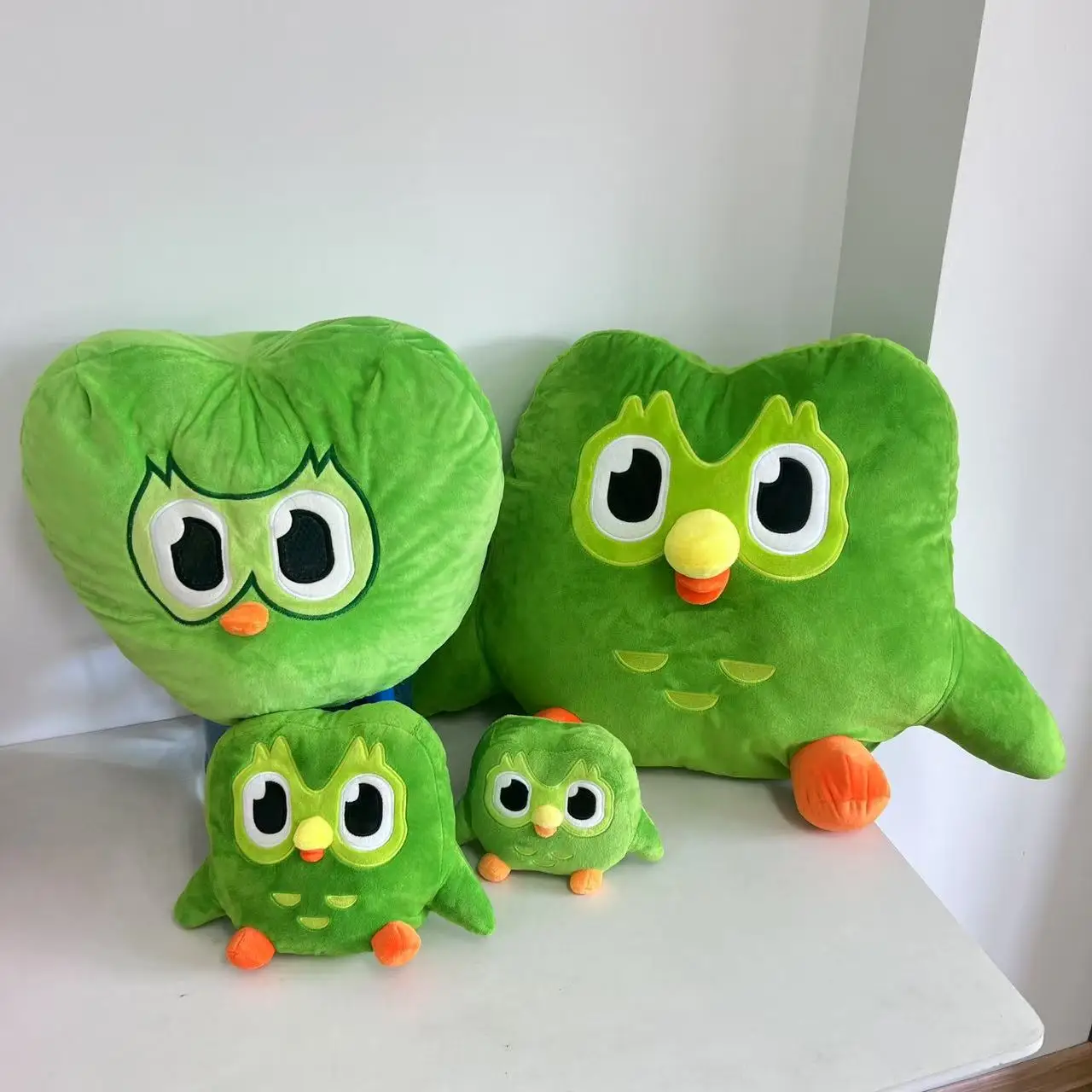 Duolingo زنبق البومة ألعاب من نسيج مخملي فتاة أرجوانية كرتونية رسوم متحركة لطيفة محشوة فتاة ألعاب من القطيفة هدية عيد ميلاد للأطفال