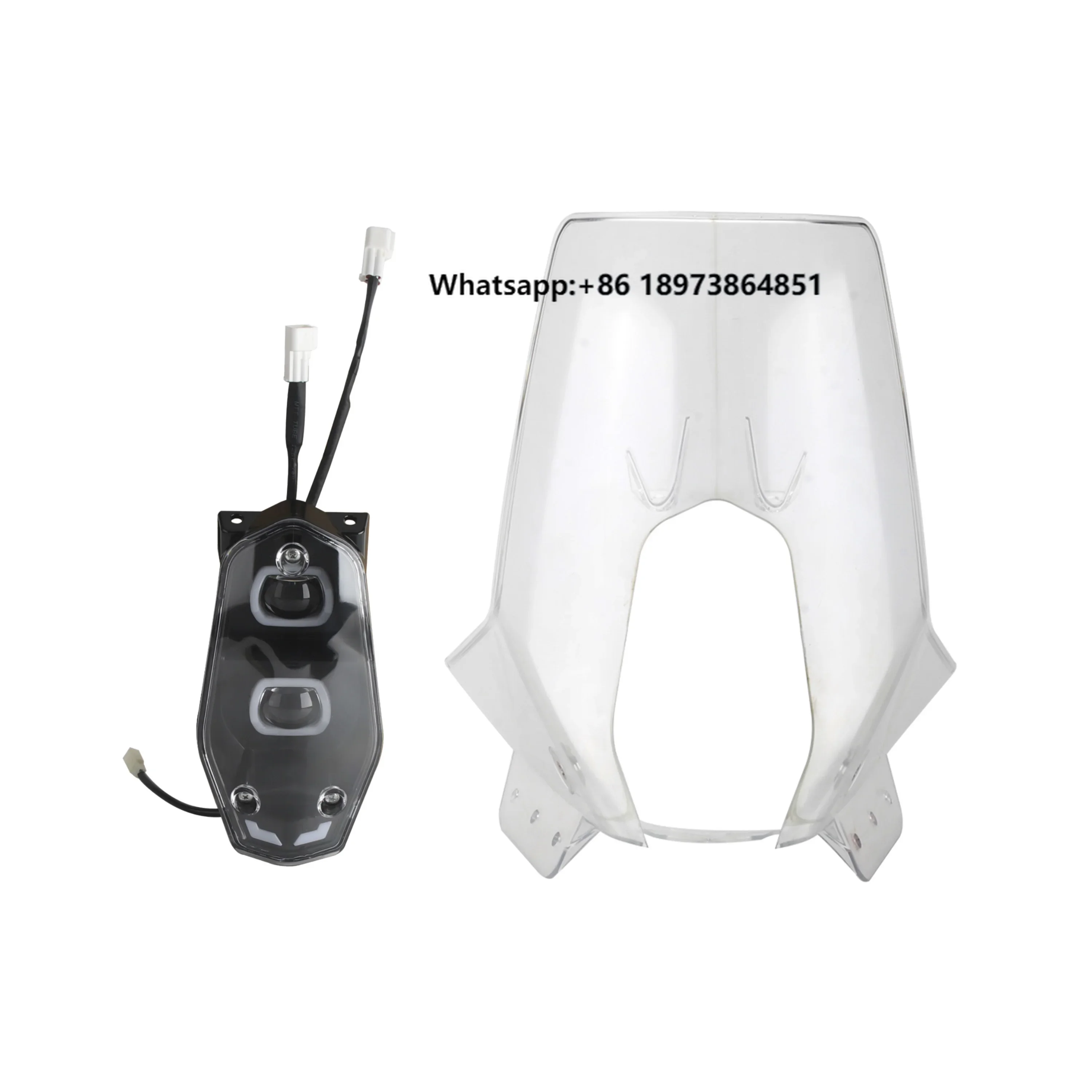 

Motorcycle Front Windshield Fairing with LED DRL Headlight for 450 Rally Replica 701 690 Baja Enduro 790 890 Adventure-R Models