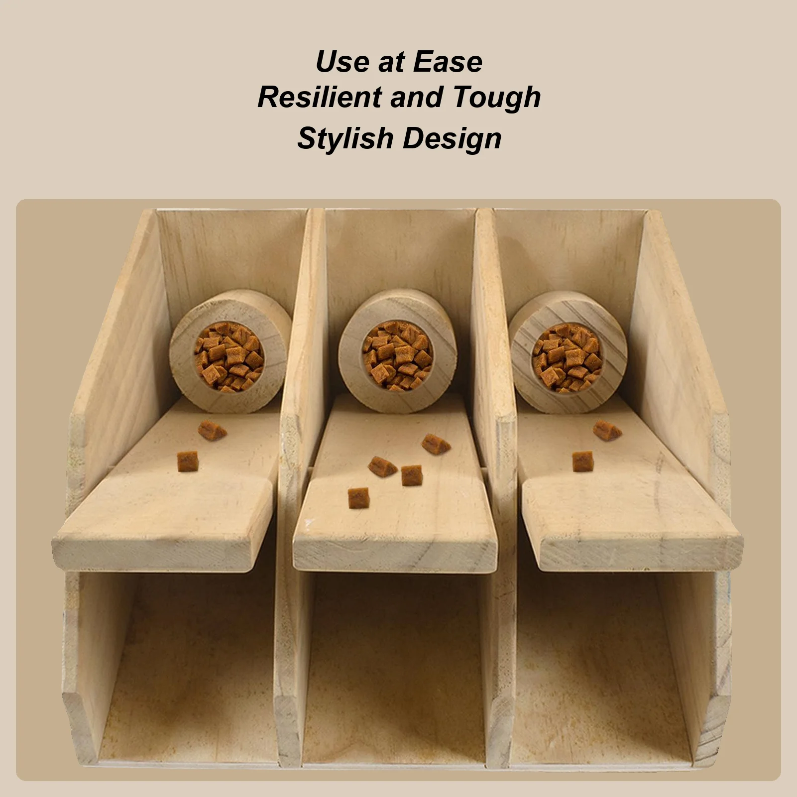 

Treat Dispensing Dog Toys Piano Keyboard Interactive Dog Toy Wooden Leaking Food Dispenser Promotes Slow Eating Teeth Cleaning