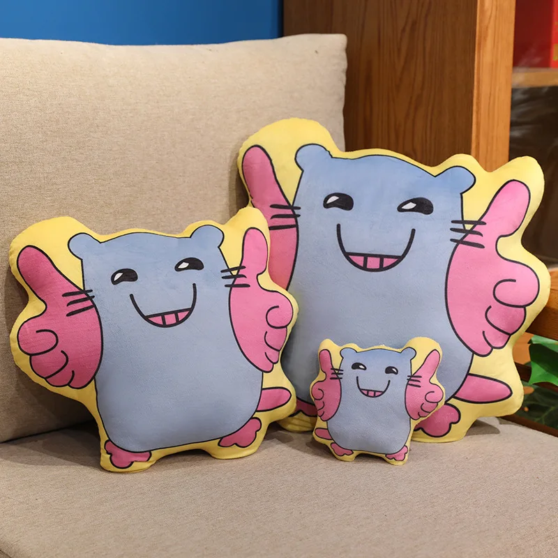 Cartoon muis knuffel sleutelhanger tas hanger leuke hangende decoratie lelijke muis pluche kussen kussen creatief grap speelgoed