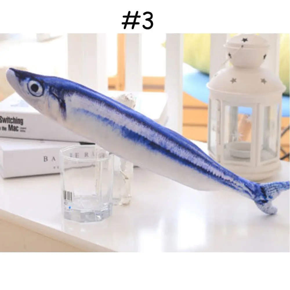 Playing Mint Chewing Pet Cat Toys Artificial Fish Catnip Stuffed