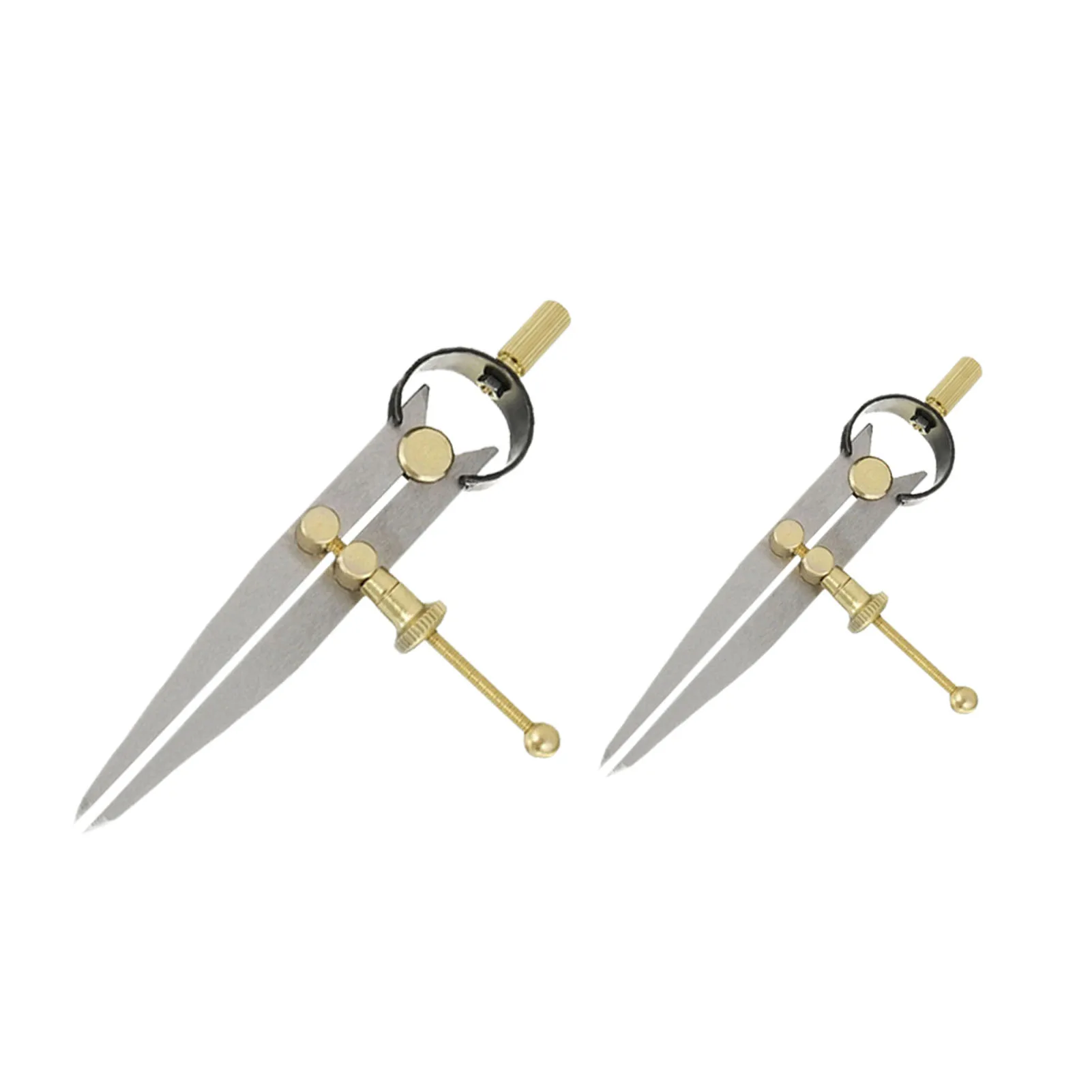 Divisor de ala ajustable para dibujo, herramientas de costura de dibujo geométrico portátil, cuero, metalurgia multifuncional, bricolaje, 2 uds.