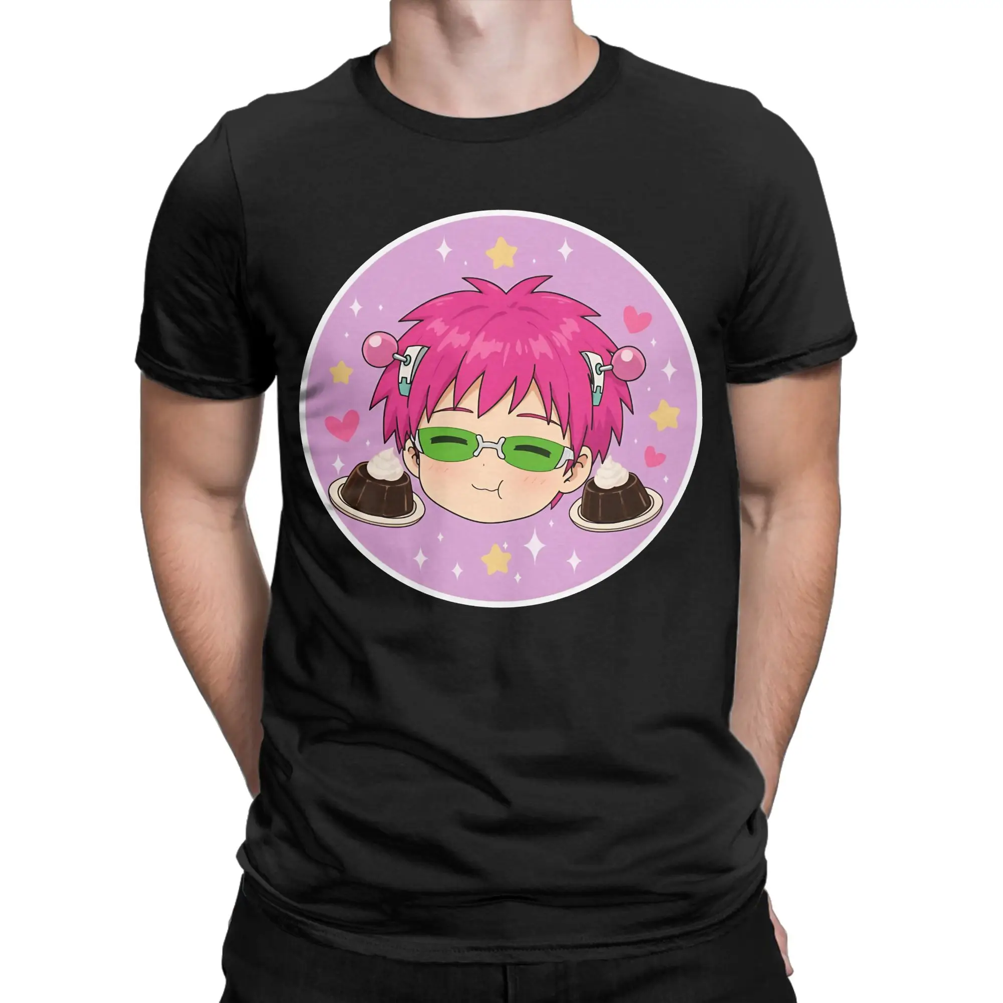 Coffee Jelly Classic Classic Saiki Kusuo Novelty 100% Cotton T-Shirt Tops Tees For Men