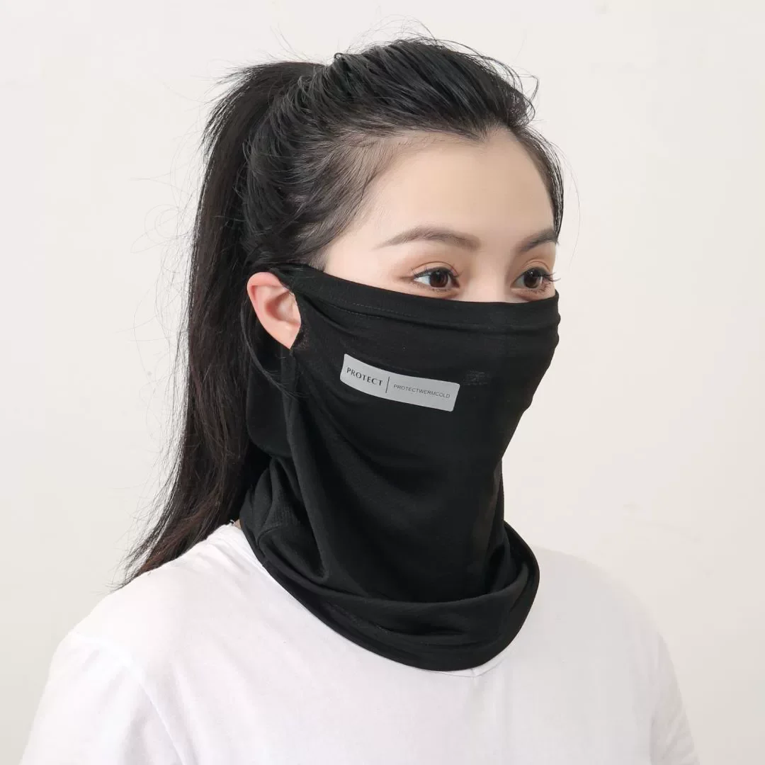 

Sun Protection Face Mask Windproof Ice Silk UPF 50+ Outdoor Face Shield Breathable Lightweight Cycling Hanging Neck Scarves
