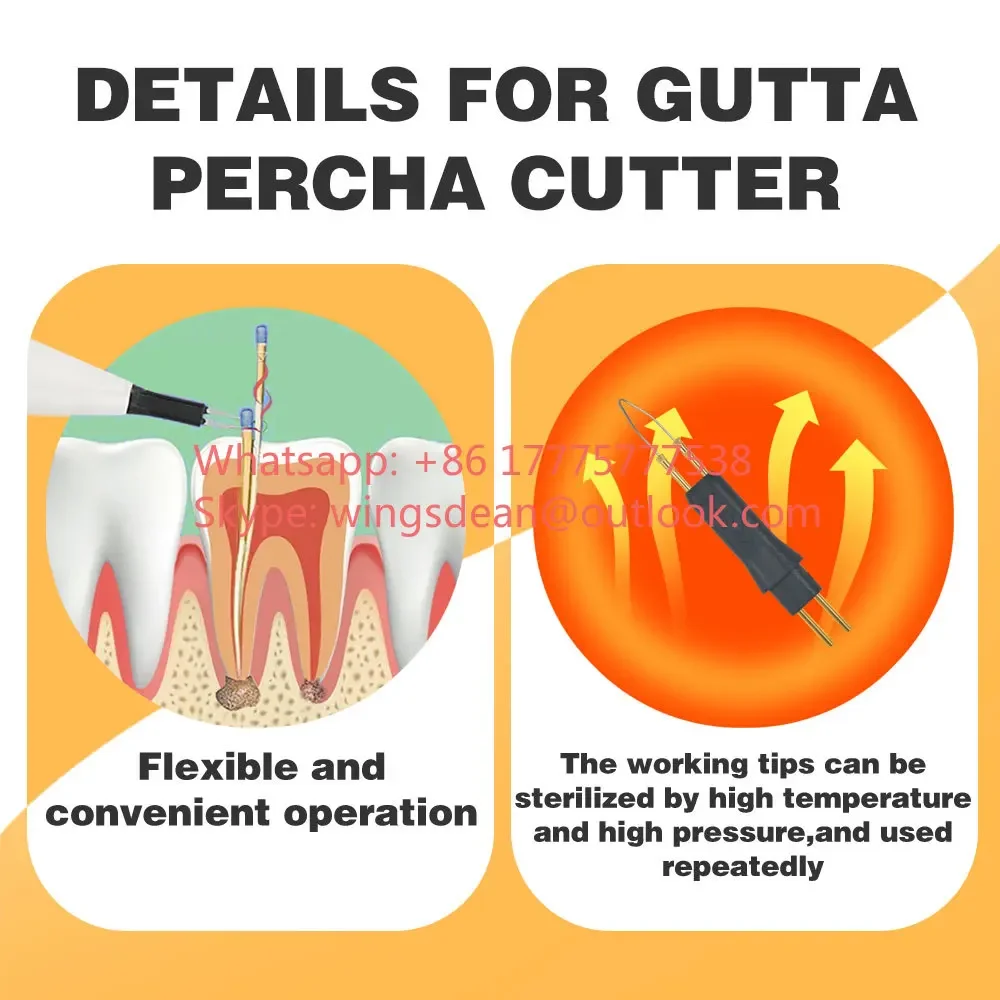 Electrocoagulation Hemostatic Pen 4 Tips Tooth and Gingival Cutter Dentals Gutta Percha Cutting Wireless Charging Socket Heating