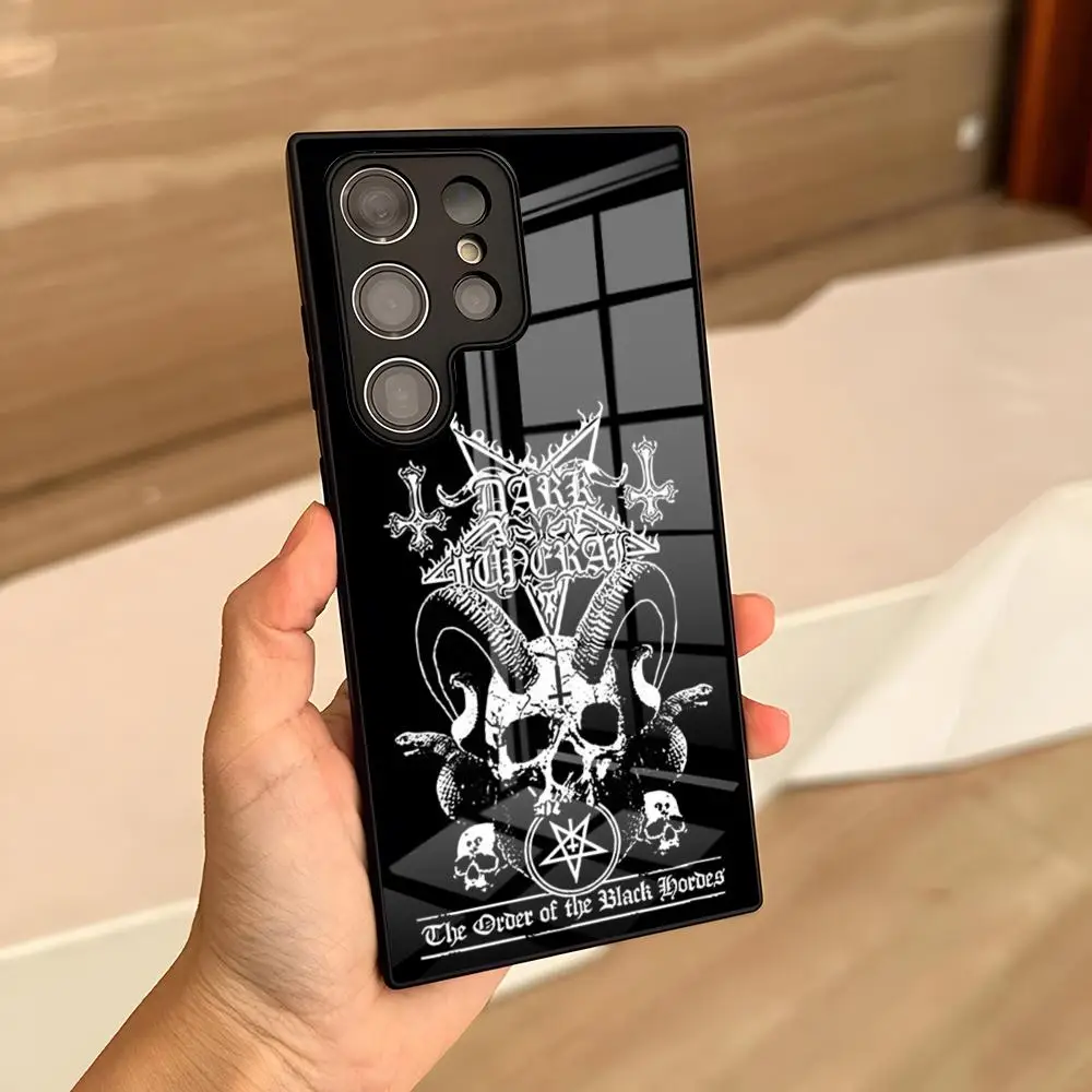 Heavy Metal Dark Funeral Band Phone Case For Samsung S26 S25 Ultra S23 S22 S24 Fe S21 Plus A57 A17 A37 A54 A53 A16 Glass Cover