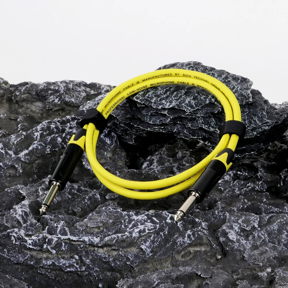 سلك مقبس أحادي إلى مقبس توصيل صوتي للذكور للخلاط ، الغيتار الكهربائي ، مكبر صوت جهير ، مكبر صوت ، كابل ، من من من من من من من من الخارج ، من الخارج ، من الخارج ، من الخارج إلى الخارج