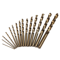 15pcs 1.5-10mm M35 Cobalt HSS Co High Speed Steel Drill Bits Set Metal Wood Working Straight Shank Drill Bit Power Tools