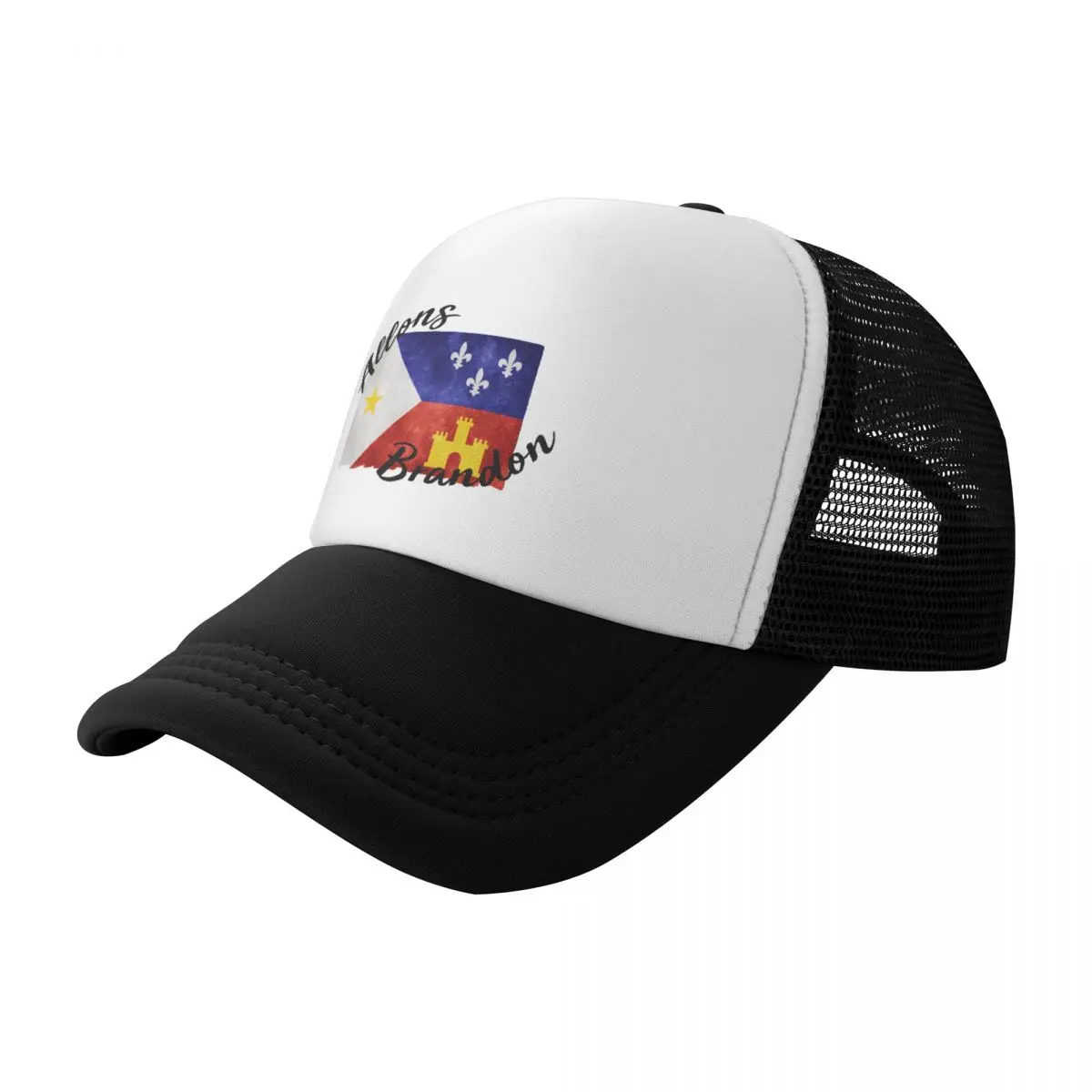 

Allons Brandon Louisiana Acadiana Flag American Flag Lets Go Brandon Baseball Cap Beach Hat Beach Big Size Hat Women Hats Men's