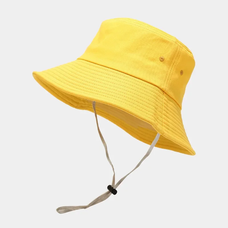 Spring Cotton Solid Color Bucket Hat Fisherman Hat Outdoor Travel Sun Cap For Men And Women 188