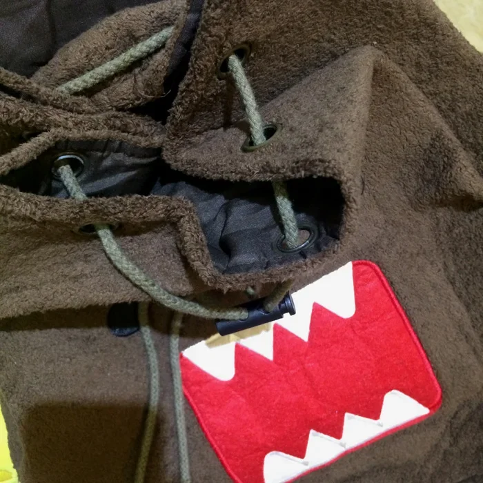 Cartoon Anime Domo Kun Plush Backpack Cute Drawstring Bags for Women Men Back Pack