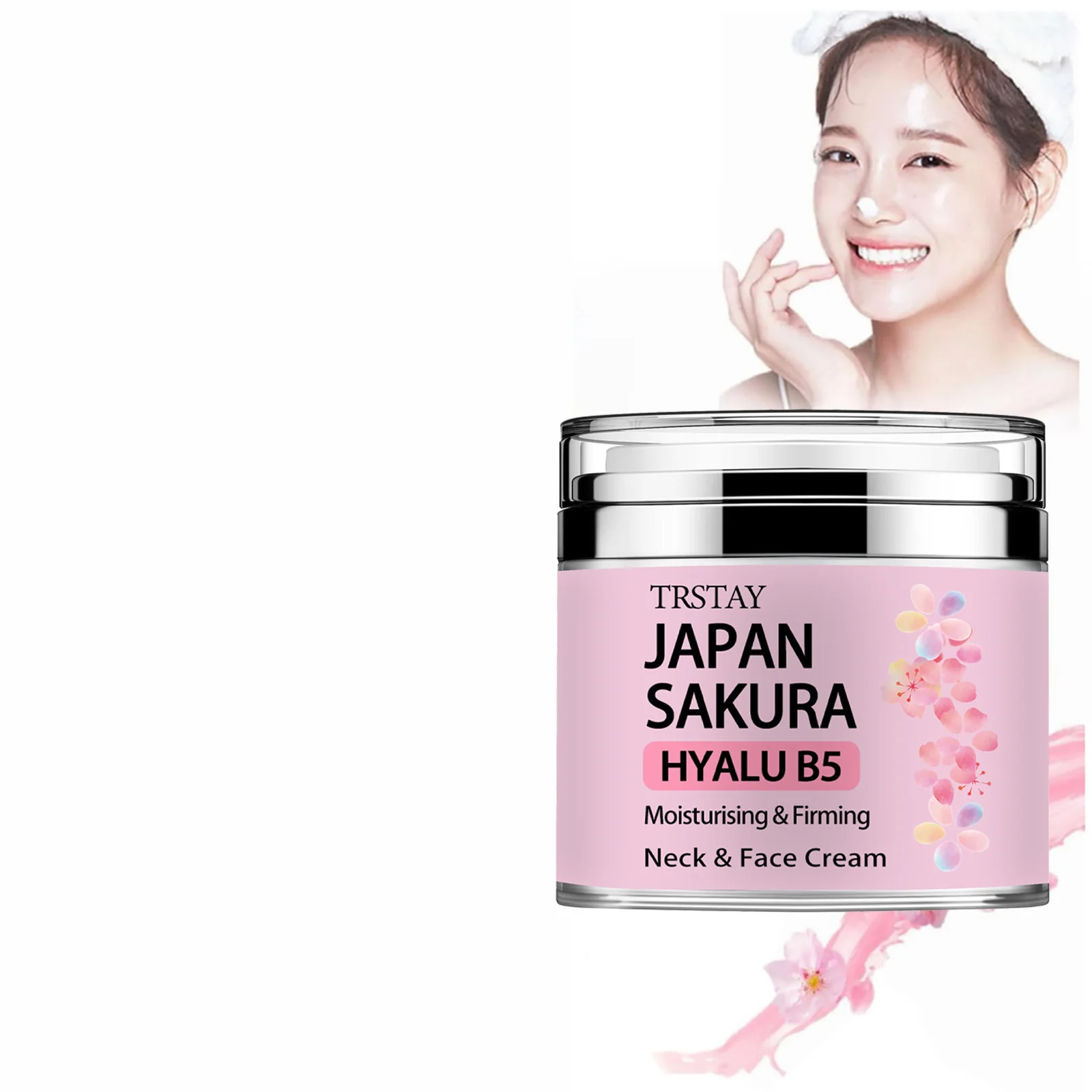 Japan Sakura Essence Cream, Sakura Tone Up Cream with Hyaluronic Acid,