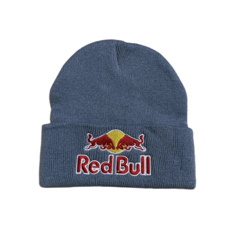 1PC Fashion Luxury  Red Bull sports hat Red Bull Beanie Hat for Men and Women Autumn/Winter Street Fashion Stretch Hip Hop Cap