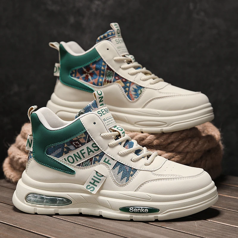 

American Style Big Yellow Boots for Men: Autumn Mid-Top Thickened Sole Work Boots, Men's Genuine Leather Soft Sole Work Boots, R