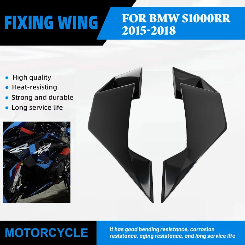 

For BMW S1000RR S1000 RR 2015 2016 2017 2018 Motorcycle New ABS Fixed Wing Front Aerodynamic Aileron