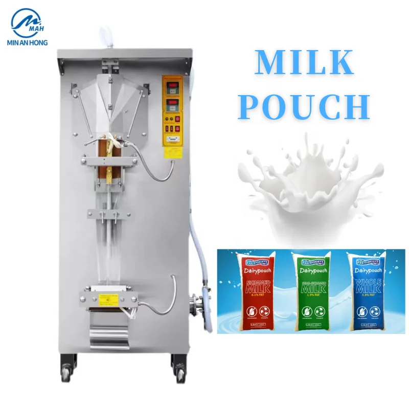 SJ 1000 Automatic Milk Pouch Mineral Water Liquid Sachet Juice Plastic Bag Filling Sealing Packing Machine