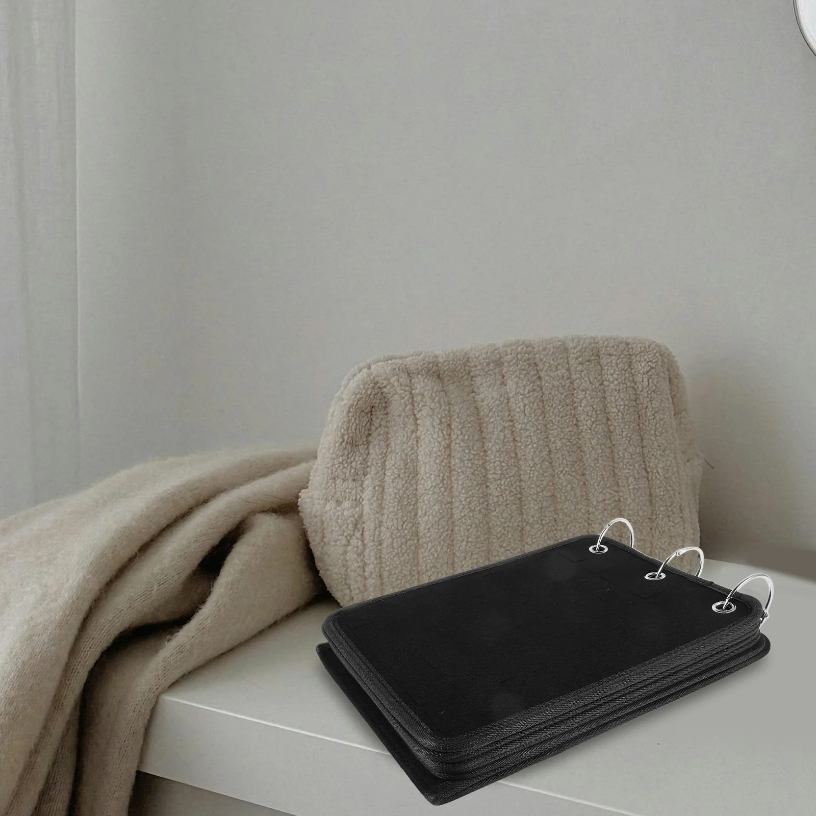 Shoe Charm Organizer Felt Storage Book Multifunctional Display Holder Transparent Cover Wall Hanging Tabletop Pin Display