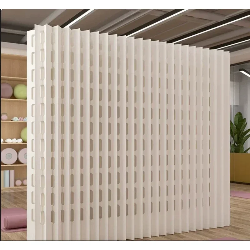 New 2m Height Home Decor White Organ Paper Wall Screen Room Dividers Office Partition Removable Folding Baffle Fence