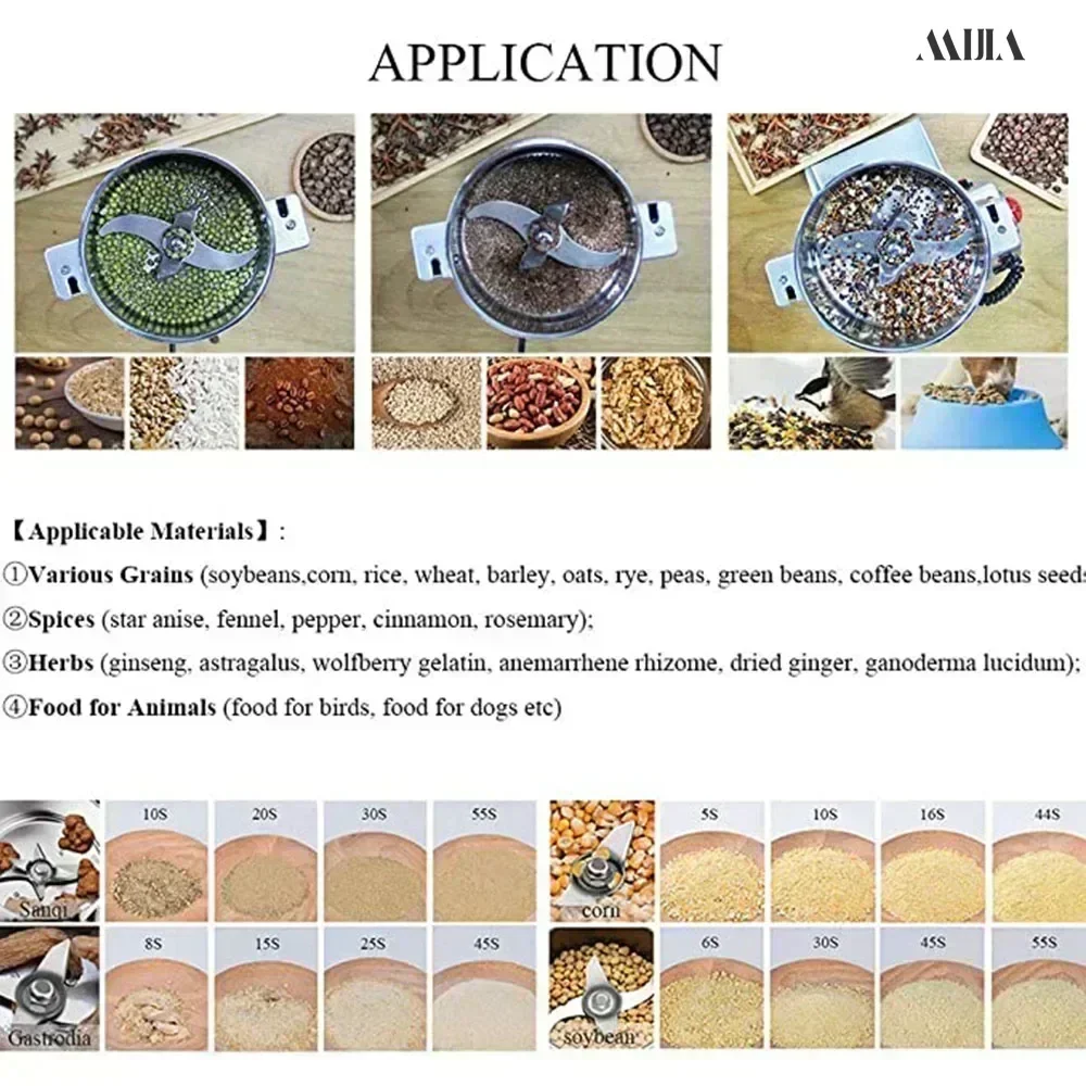 Electric grinders Cereal spices Cereal coffee bean grinder Coffee machine Powder crusher herb grinder