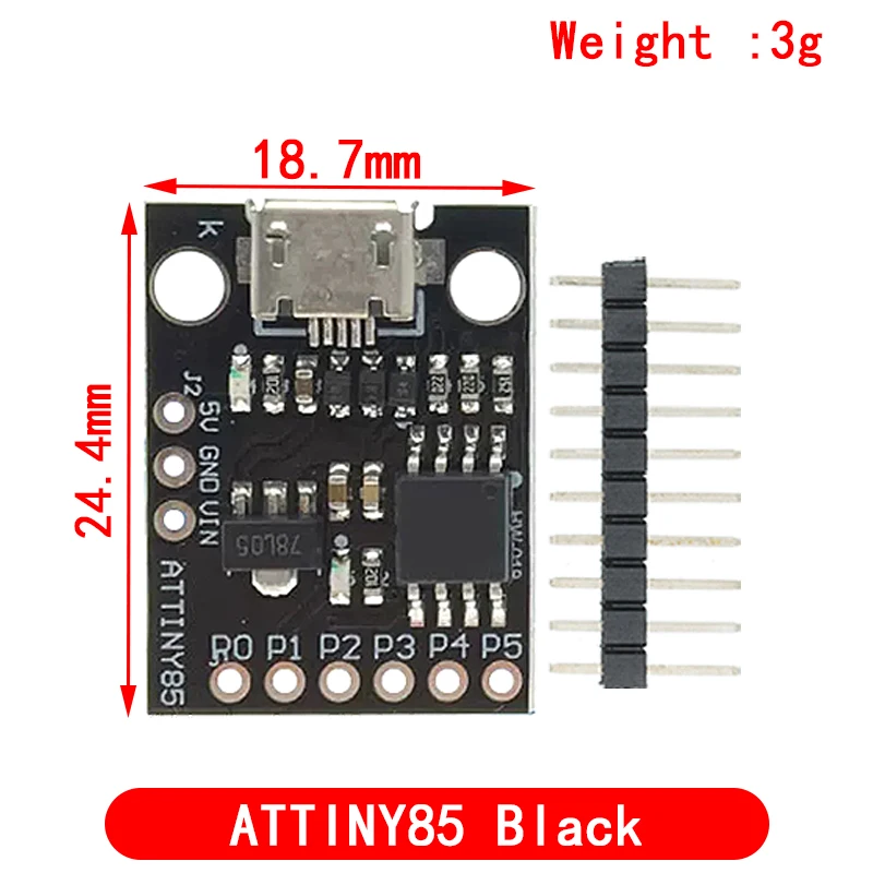 Picture 3: Digispark Kickstarter Micro Development Board ATTINY85/TINY85 Module for Arduino IIC I2C USB
