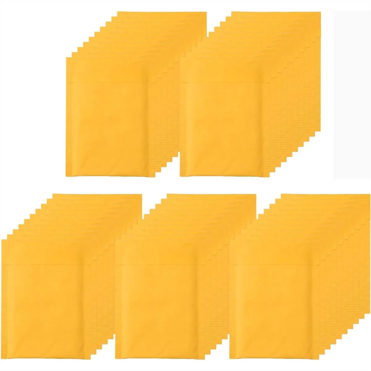 

5x7" Kraft Bubble Mailers 50 Pack, Self Seal Padded Envelopes with Peel-N-Seal for Gifts and Small Items