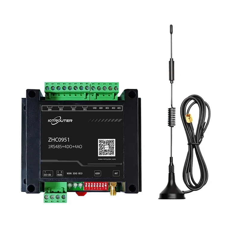 1RS485+4Di+4Ai Wireless Lora Gateway IOT Smart Remote Terminal Unit RTU Timed Alarm Monitoring  410~570MHz  Lora Gateway  433mhz
