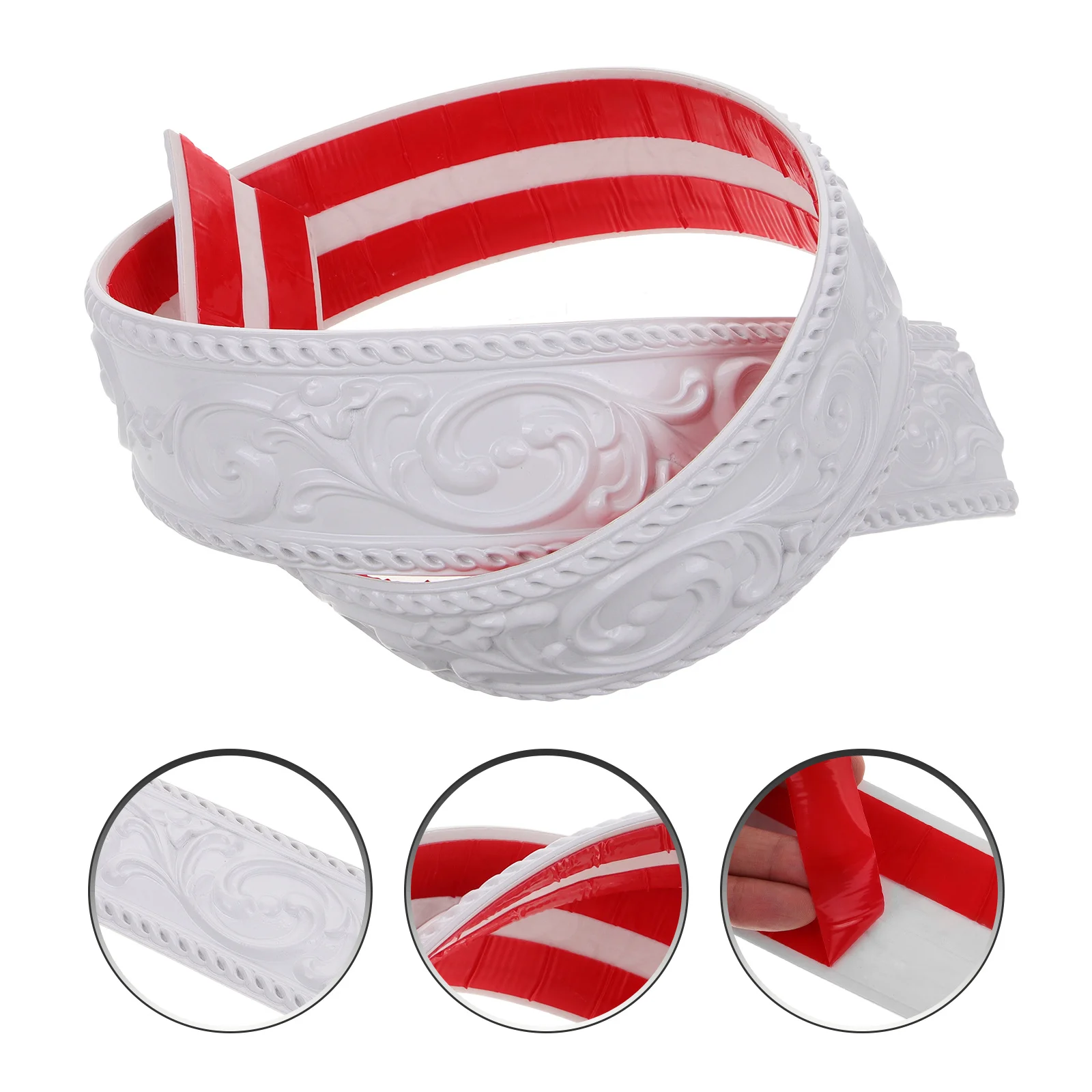 

PVC Flexible Trim Caulk Strip Peel and Stick Wall Molding Trim for Bathroom Kitchen 16ft Peel and Stick Crown Molding Ceiling