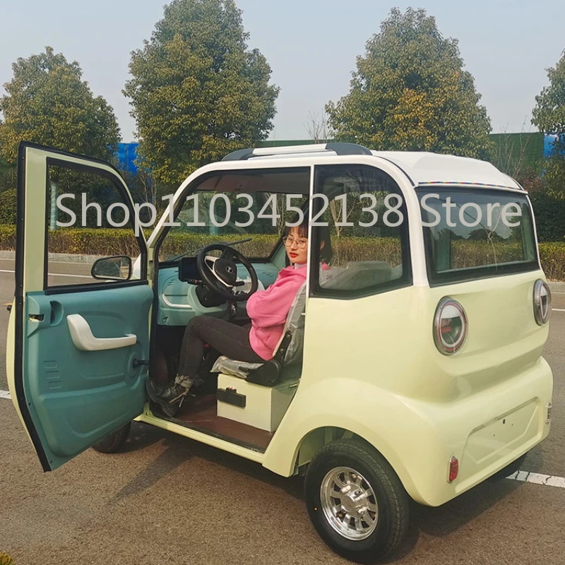 Custom-made electric 4-wheel car home small ladies and adults instead of walking new+small battery new energy car