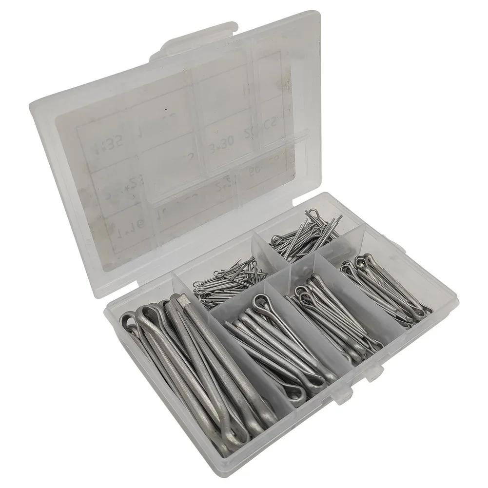 230PCS Cotter Pin Set U Shape Fastener Hairpin Clip Positioning Pins Fasteners For Securing Machinery Automotive Parts DIY