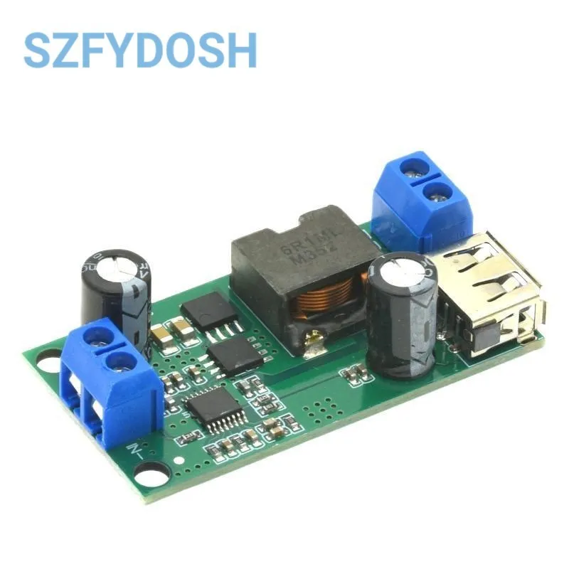 DC-DC 9V 12V 24V 36V To 5V/5A Step-down Module Regulated High Power Vehicle Voltage Stabilized Power Converter Module